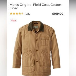 L.L. Bean Barn coat chore jacket